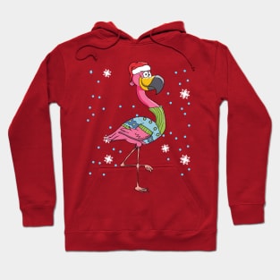 Pink Flamingo Christmas Hoodie